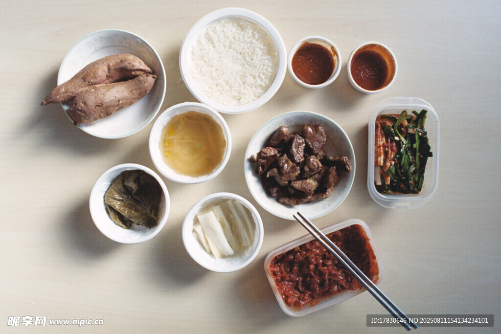 多樣食材準備就緒