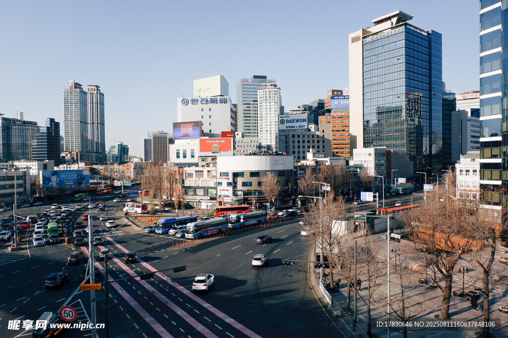 城市交通與高樓景觀