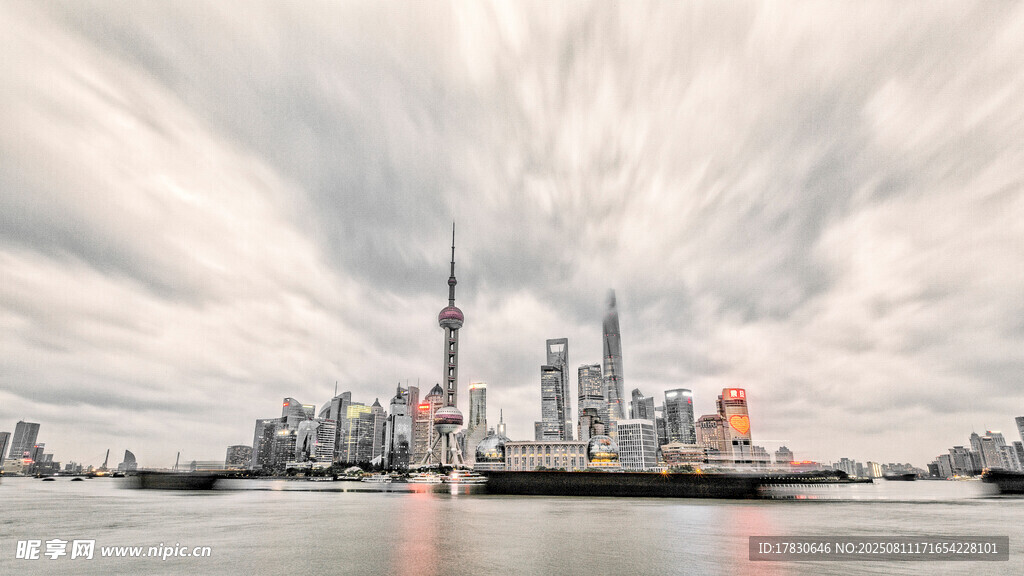 上海外灘城市天際線景觀