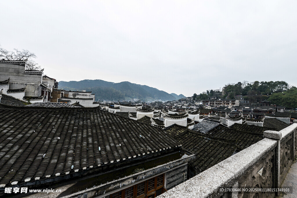 徽派屋頂景觀