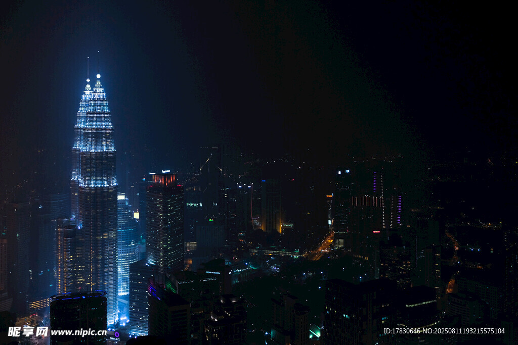 吉隆坡雙子塔夜景
