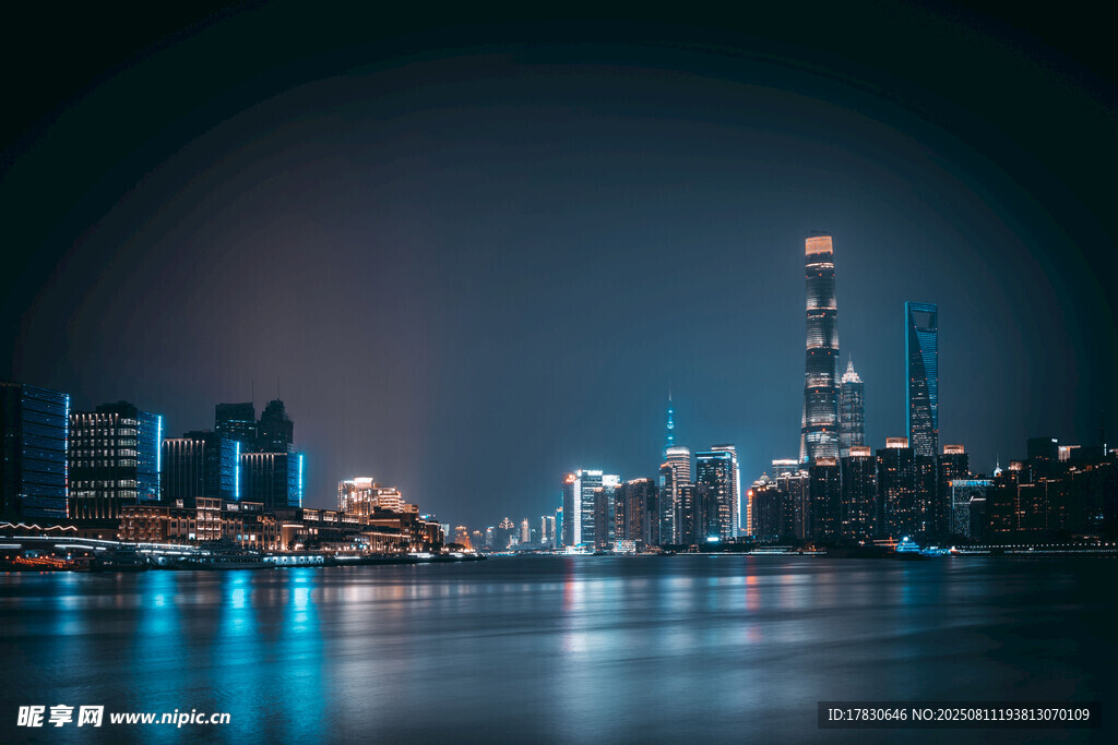 上海璀璨夜景城市風光