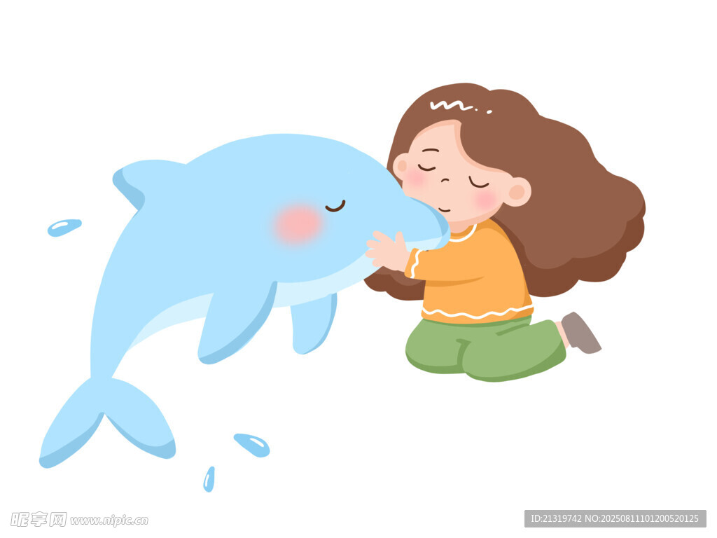 卡通海豚