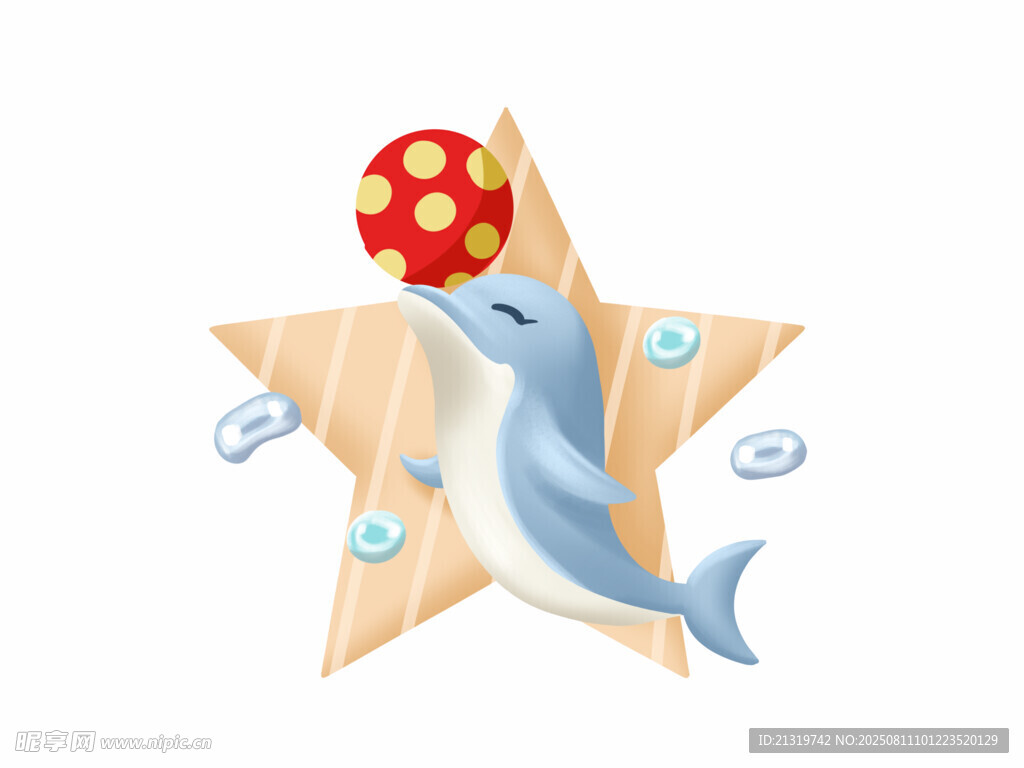 海豚插畫素材