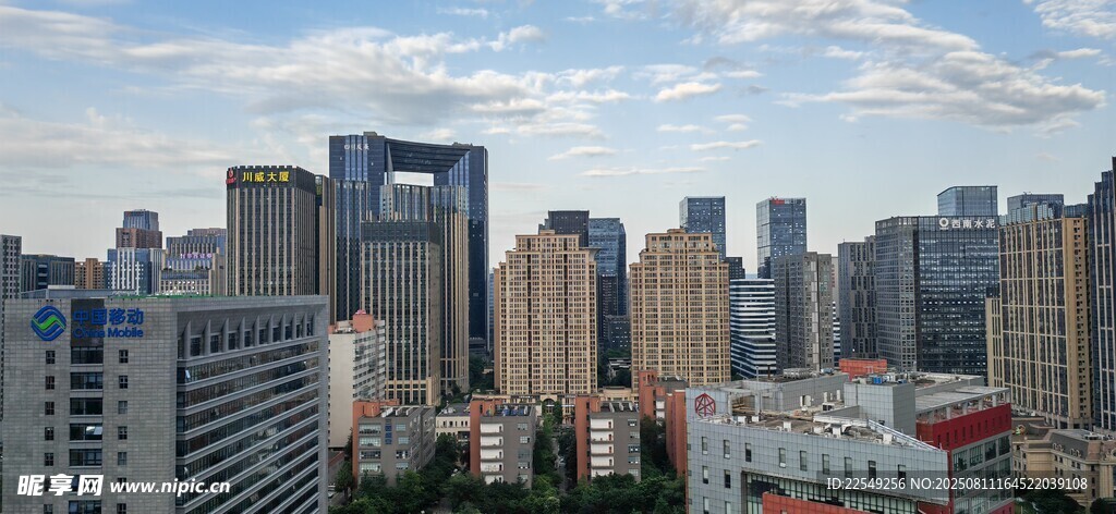 城市高樓天際線景觀