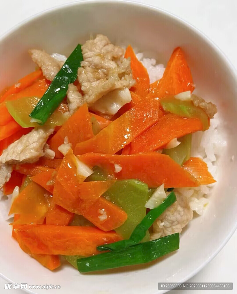 胡蘿卜炒肉絲