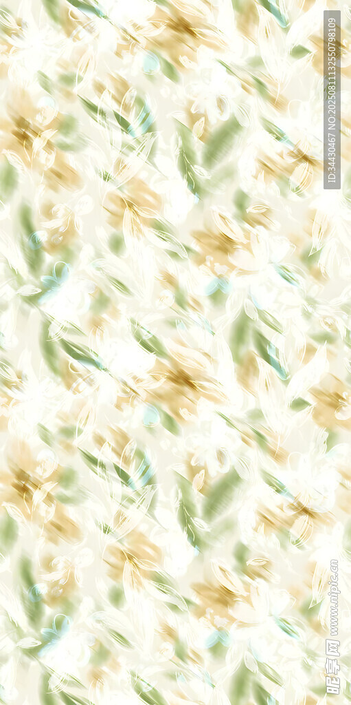 清新花卉水彩紋理背景圖