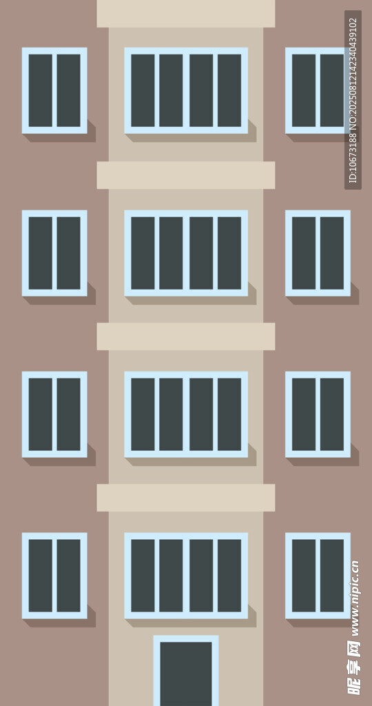 多層公寓建筑外觀圖