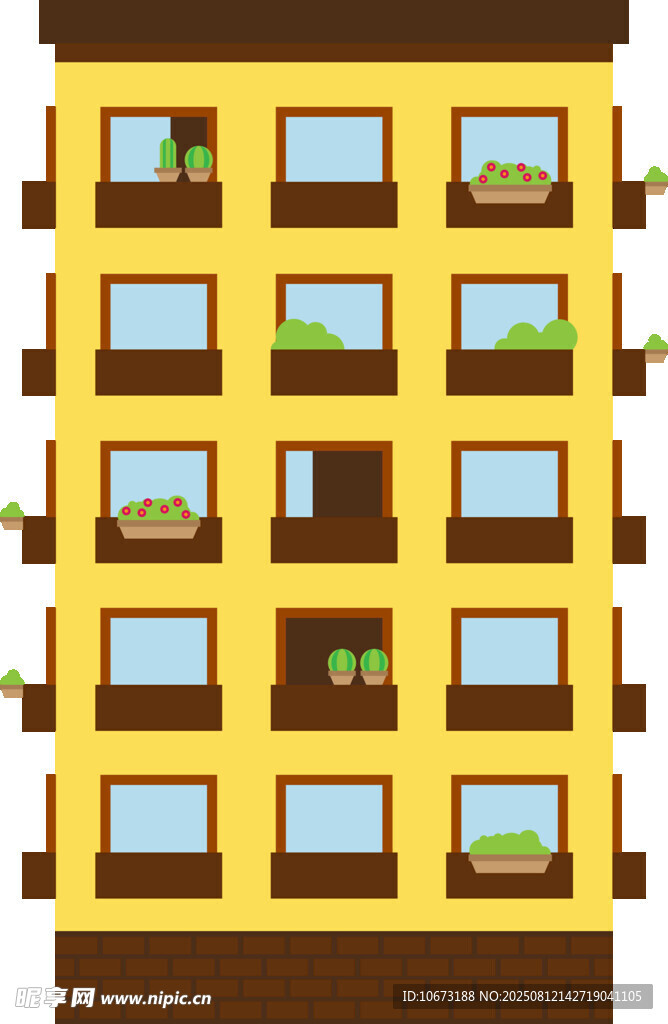 多層公寓建筑外觀圖