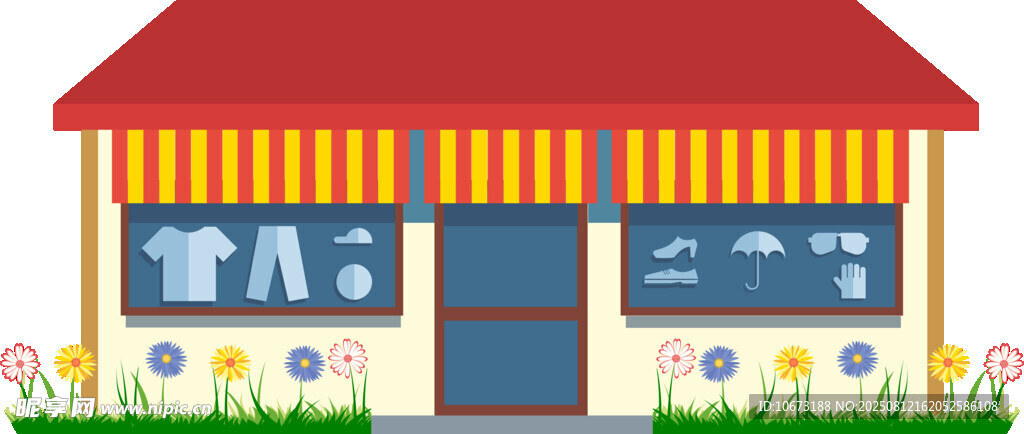 街邊時(shí)尚服裝店外觀
