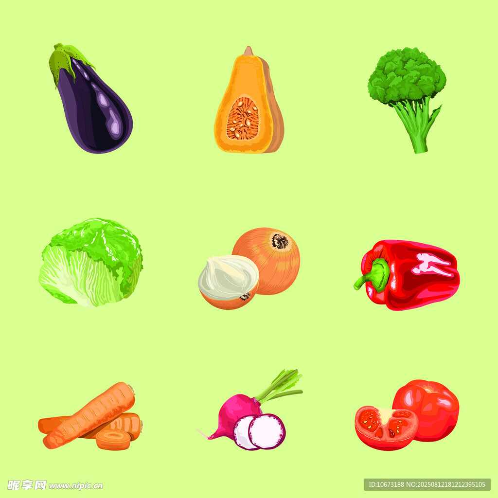 多彩新鮮蔬菜集合