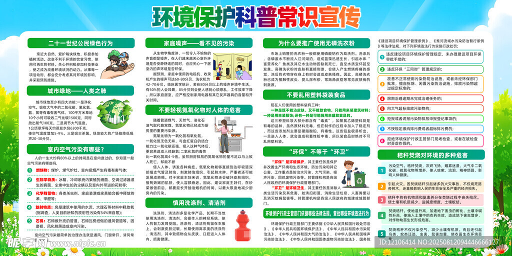 環(huán)境保護(hù)科普宣傳欄