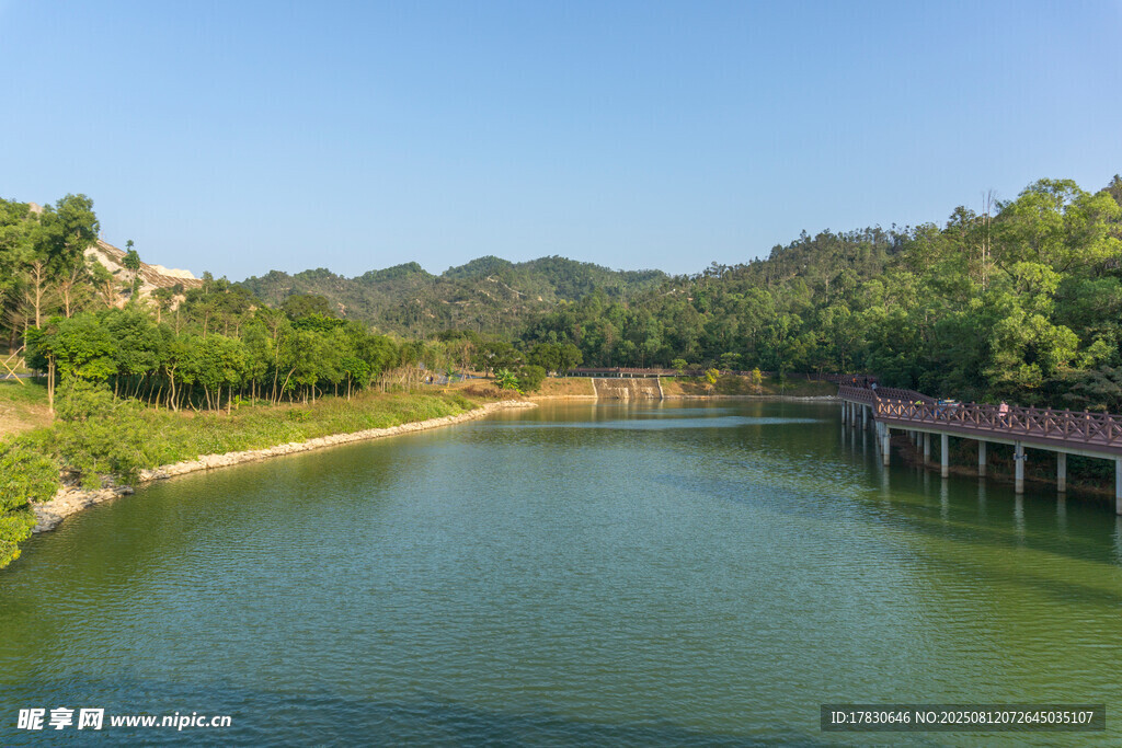 珠海香山湖公園全景攝影圖