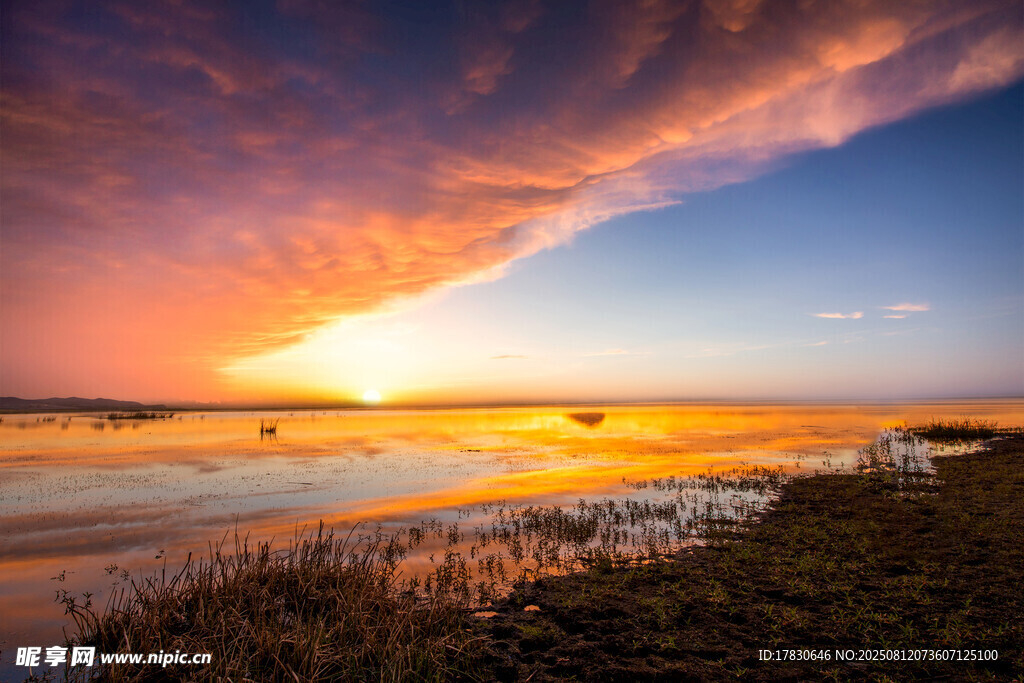 夕陽黃河