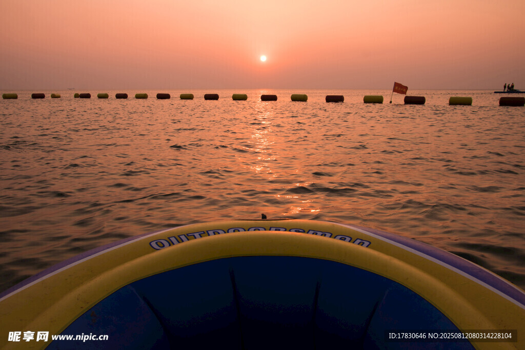 威海國際浴場的夕陽