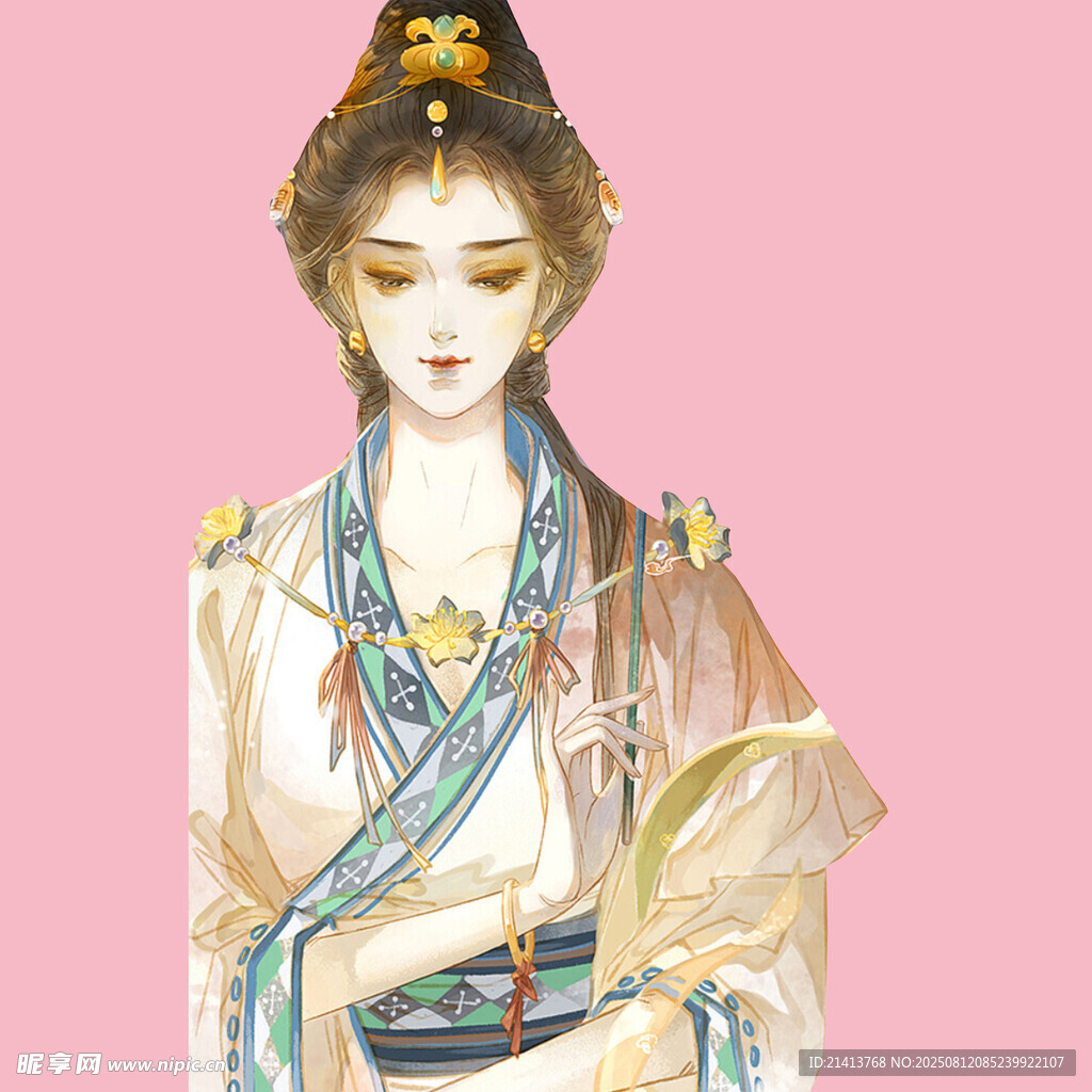 古風(fēng)漢服女子優(yōu)雅造型