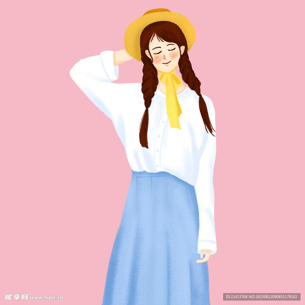 時(shí)尚少女甜美穿搭展示