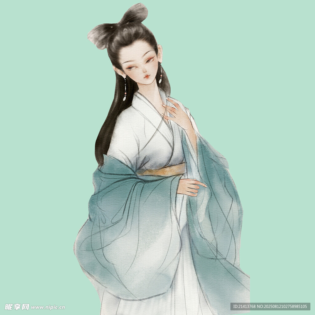 古風(fēng)佳人 一襲飄逸漢服