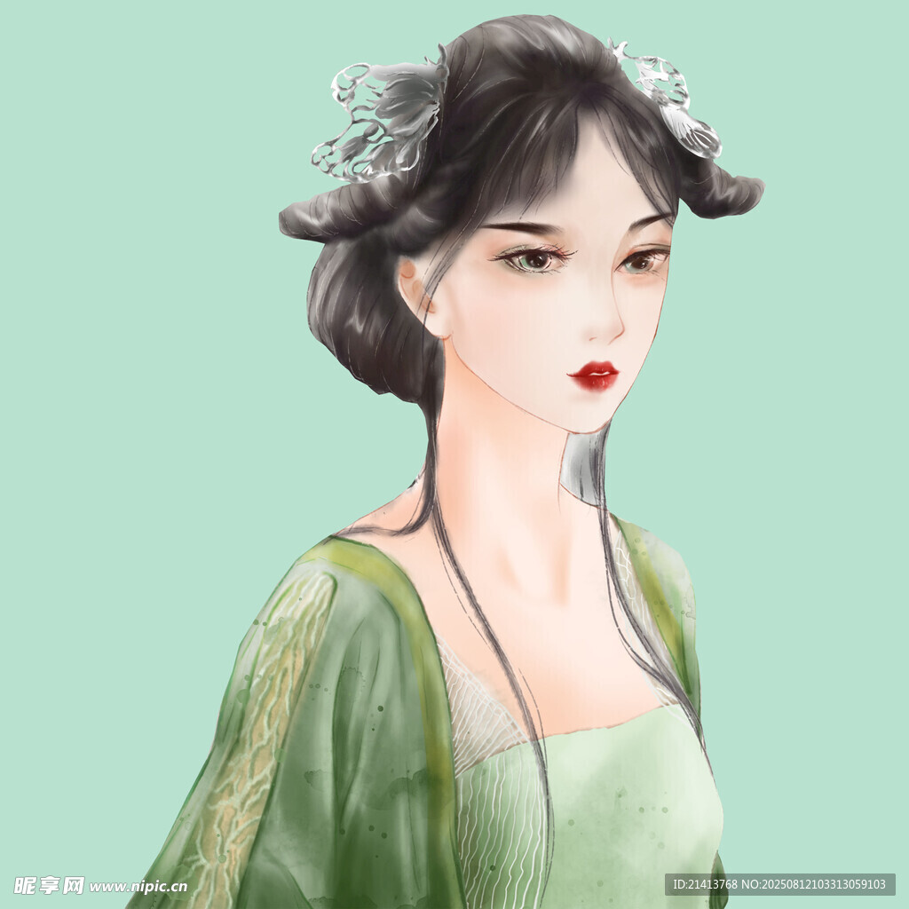 古風女子優(yōu)雅扮相