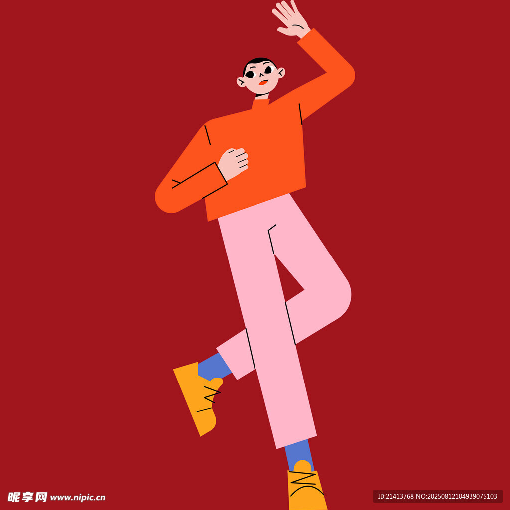跳舞的時(shí)尚人物