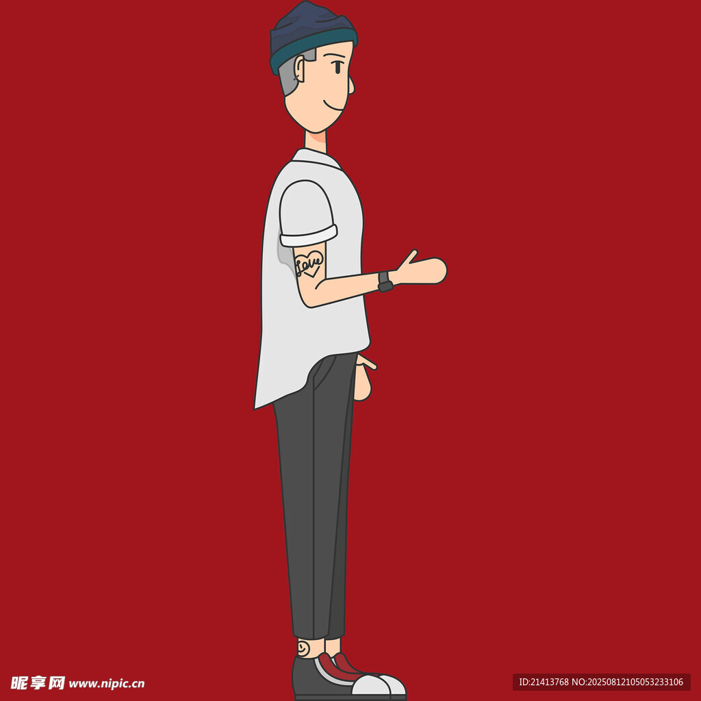手持手機(jī)的休閑風(fēng)男士