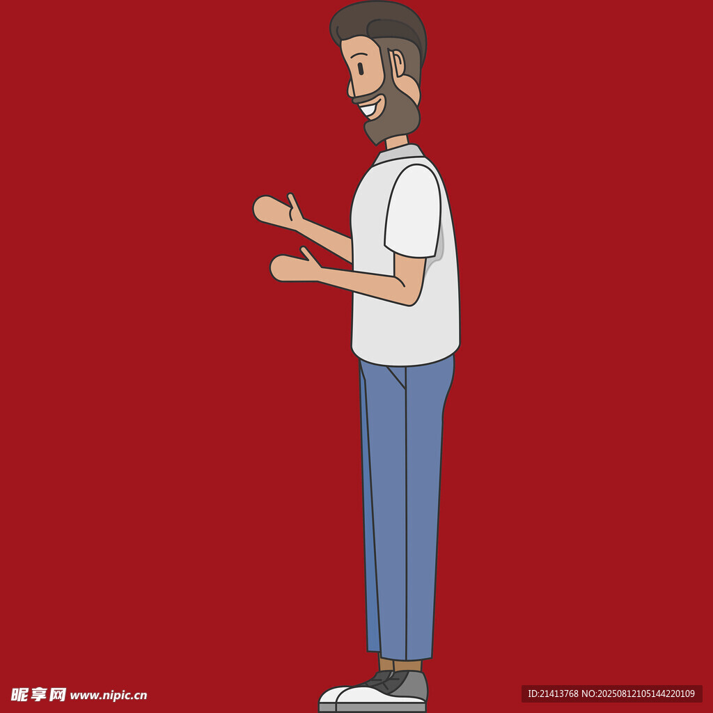 站立男子做手勢(shì)示意