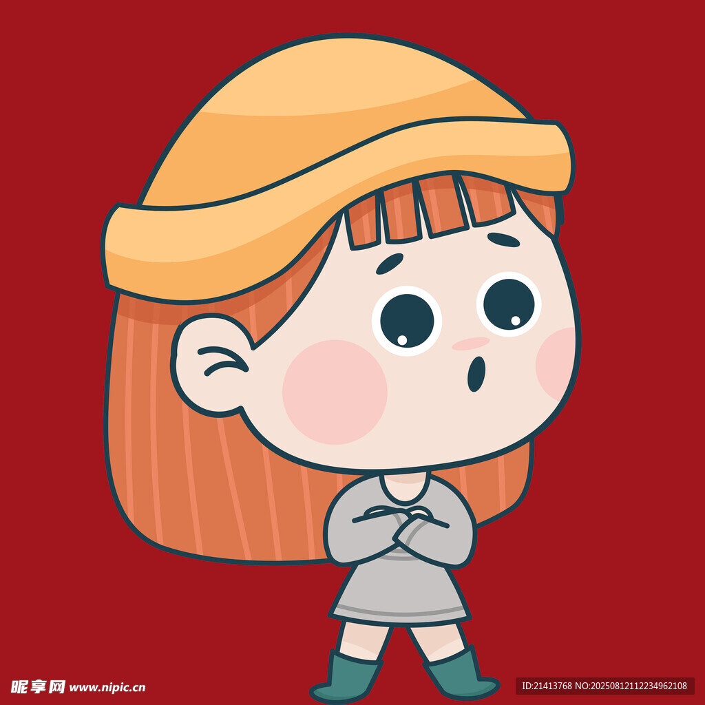 戴帽萌女孩