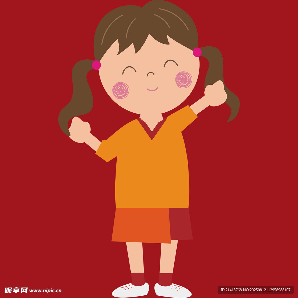 開(kāi)心女孩豎大拇指