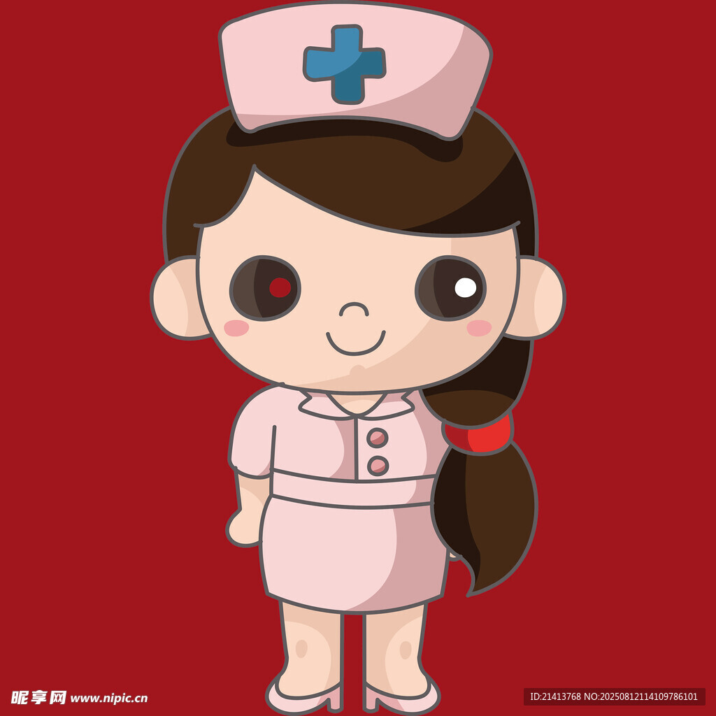 可愛卡通小護(hù)士形象