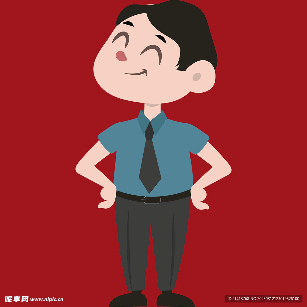 自信男孩商務(wù)裝扮形象
