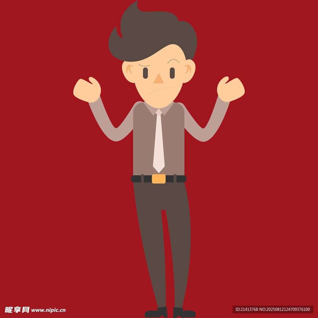 商務(wù)男士雙手?jǐn)傞_姿態(tài)圖