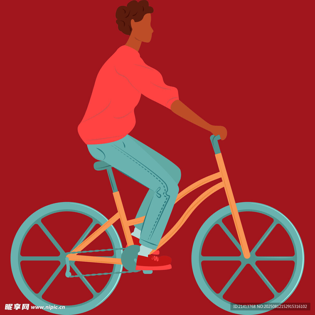 男子騎行單車上的活力瞬間