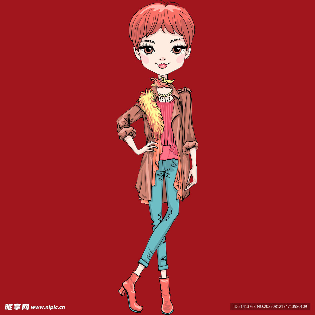 時(shí)尚短發(fā)女孩的潮流穿搭
