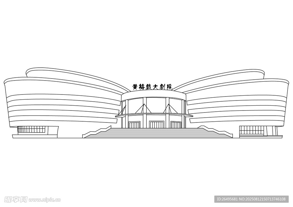 建筑 線稿