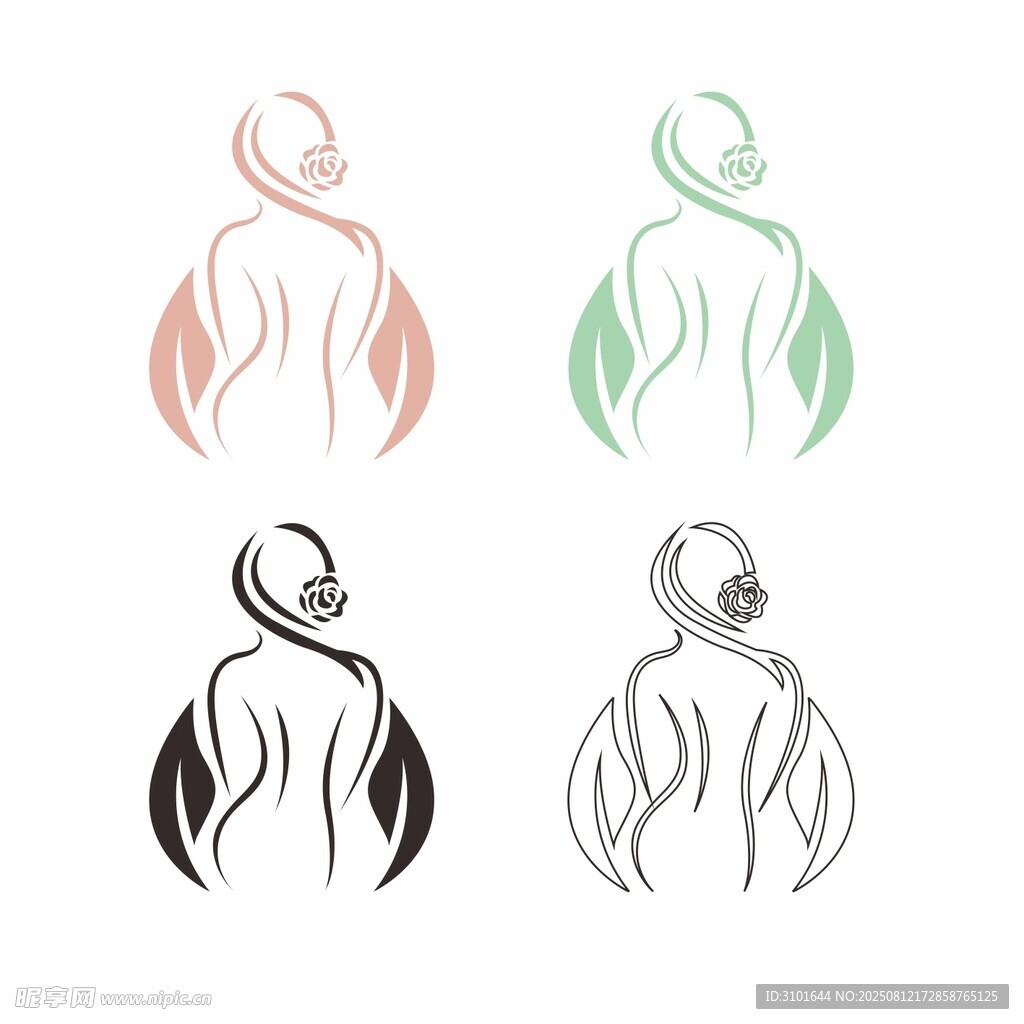 女性美容纖體護(hù)理標(biāo)志