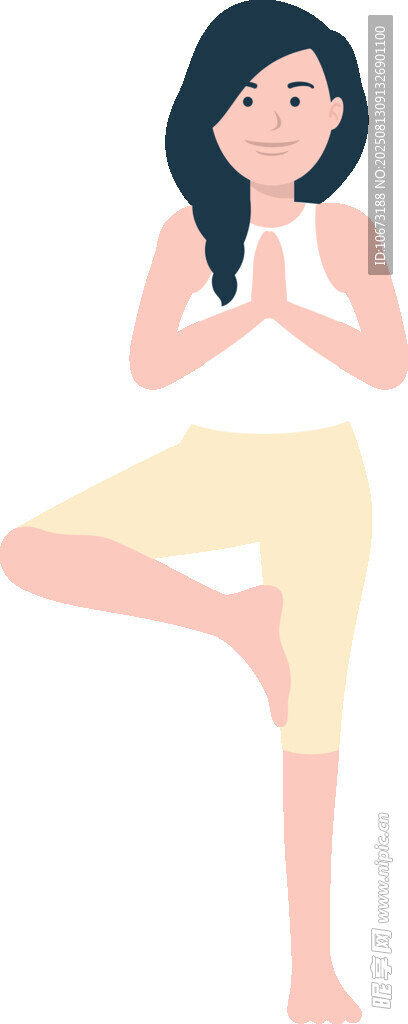 女子做瑜伽優(yōu)雅姿態(tài)