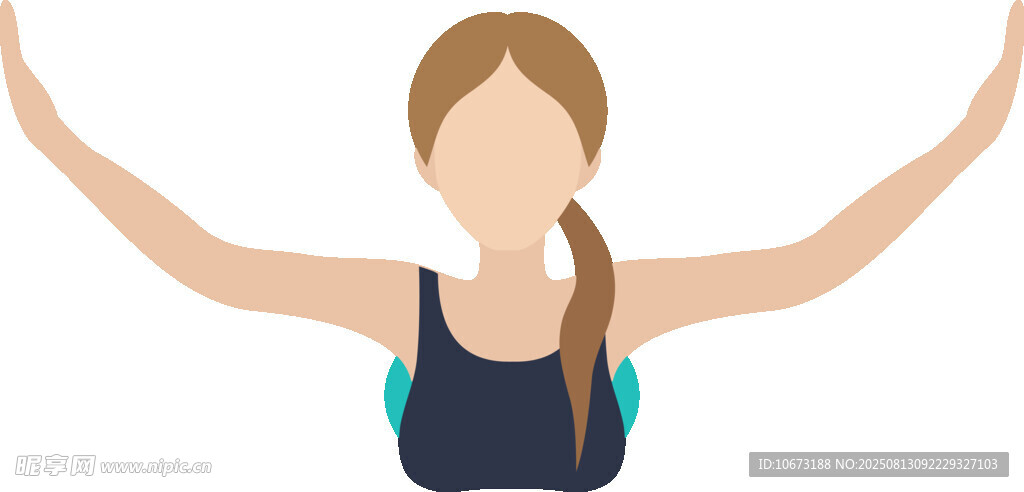 伸展的健身女性