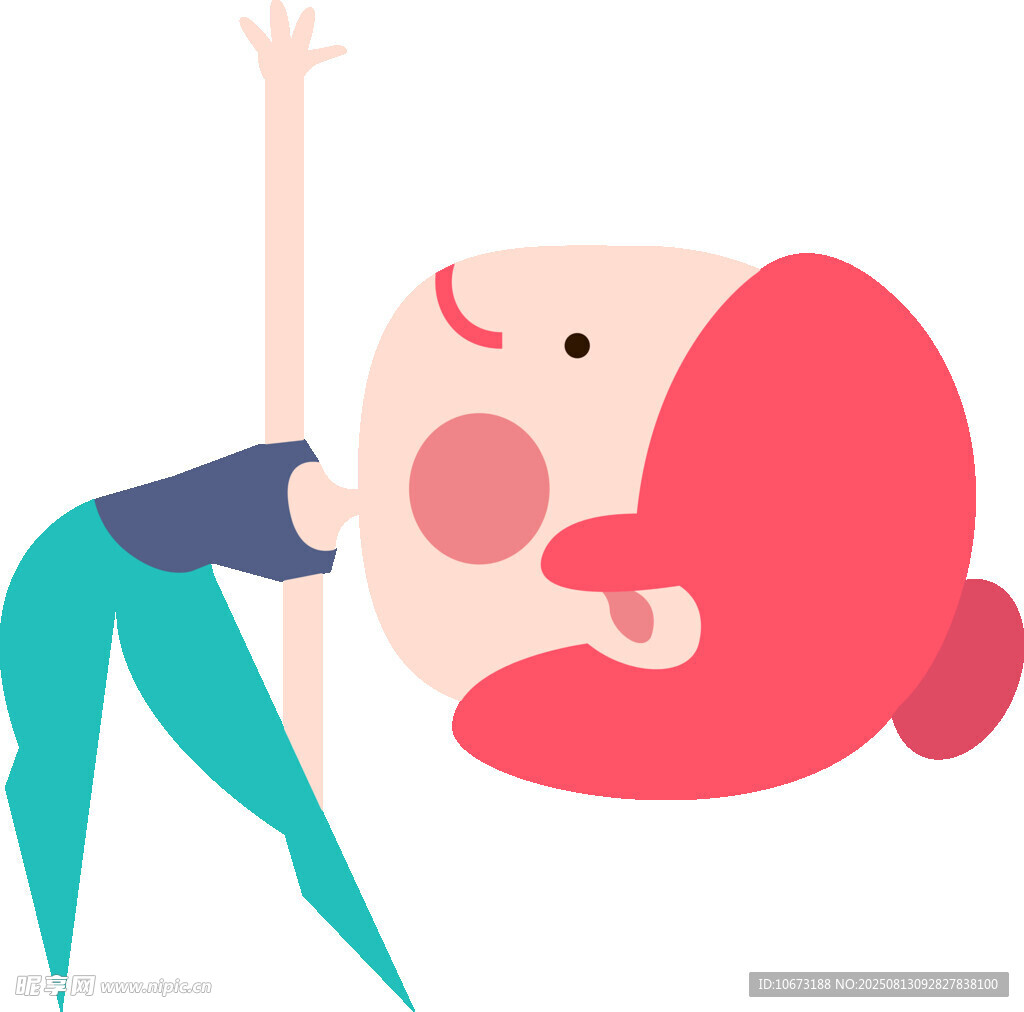 女孩做伸展運動