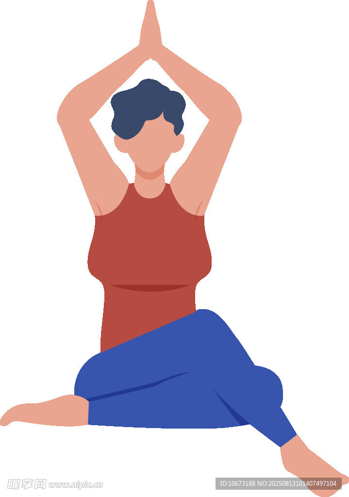 女子做瑜伽姿勢(shì)