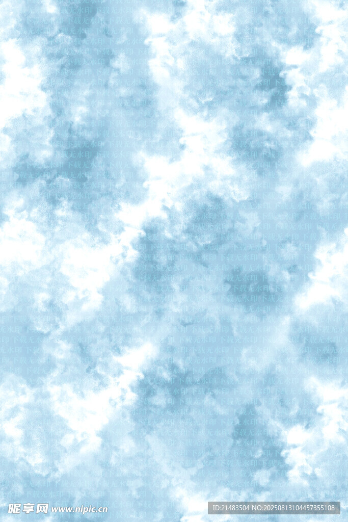 淺藍(lán)色夢(mèng)幻水彩紋理背景