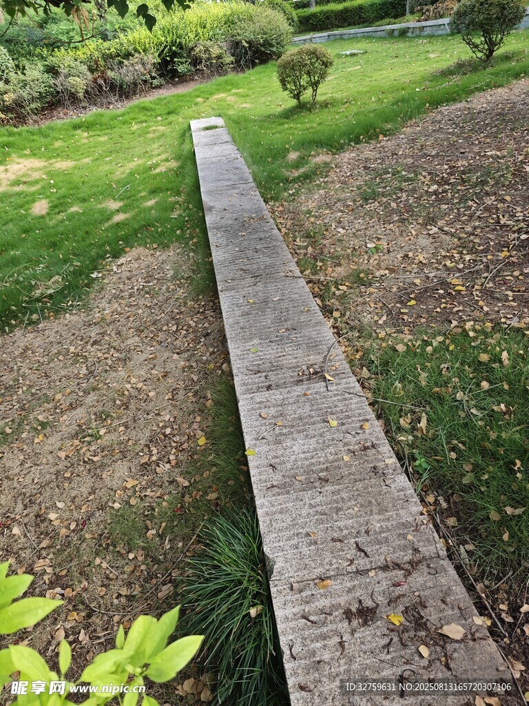 花園中的石板小徑