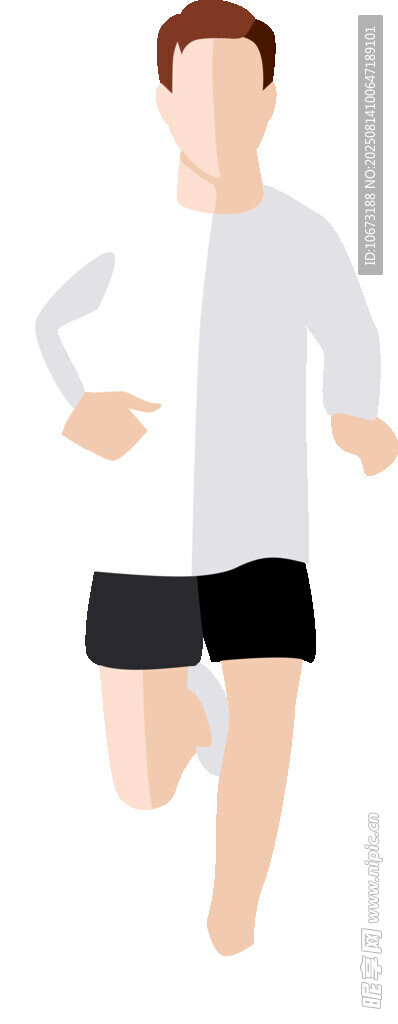 跑步的男性
