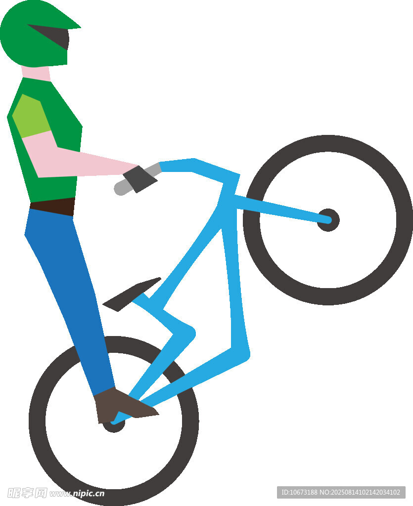 男子玩特技自行車(chē)