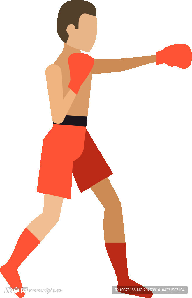拳擊運動員出拳瞬間