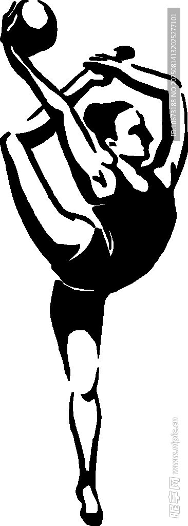 體操運動員優(yōu)雅瞬間