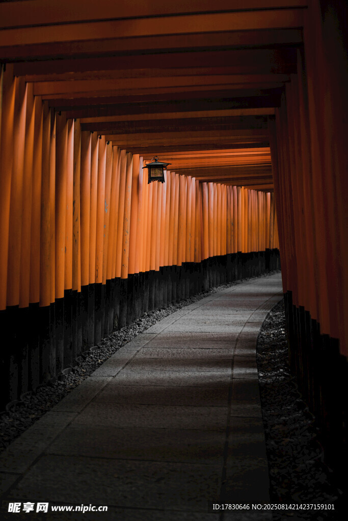千本鳥居通道的神秘景象