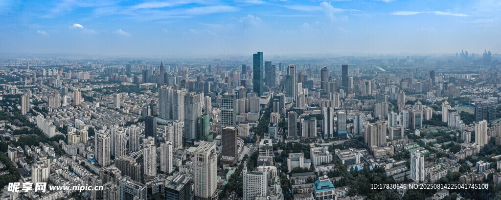 南京新街口城市全景接片