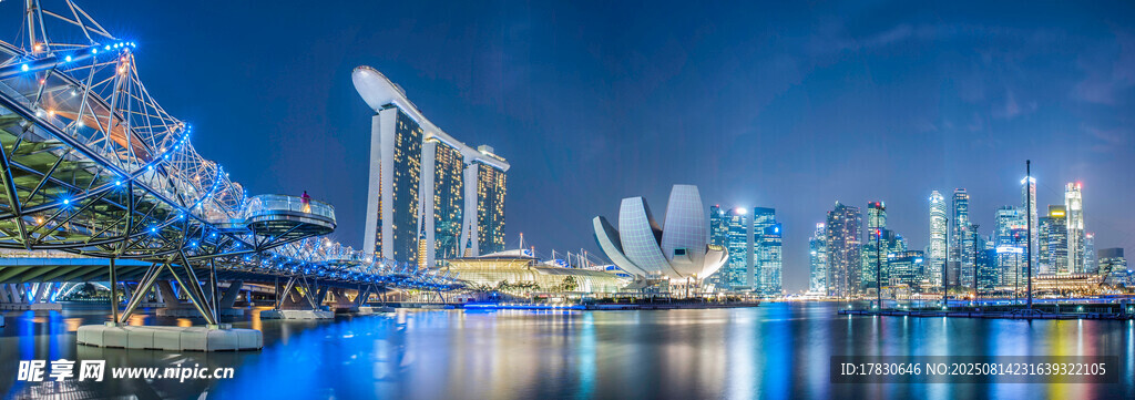 新加坡城市夜景璀璨風(fēng)光