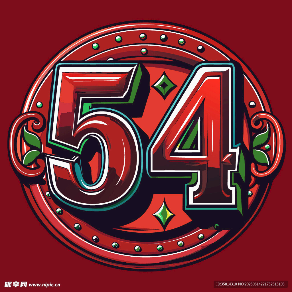 復(fù)古風(fēng)格54數(shù)字藝術(shù)圖案