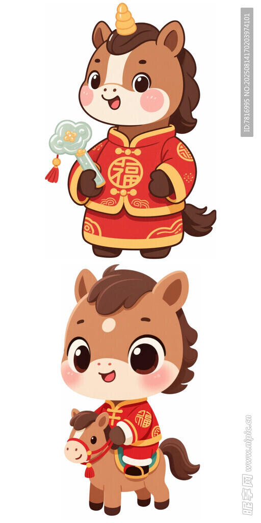 可愛小馬賀歲形象